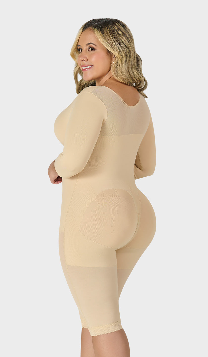 Full-Coverage Knee-Length Faja | Post-Surgery Support
