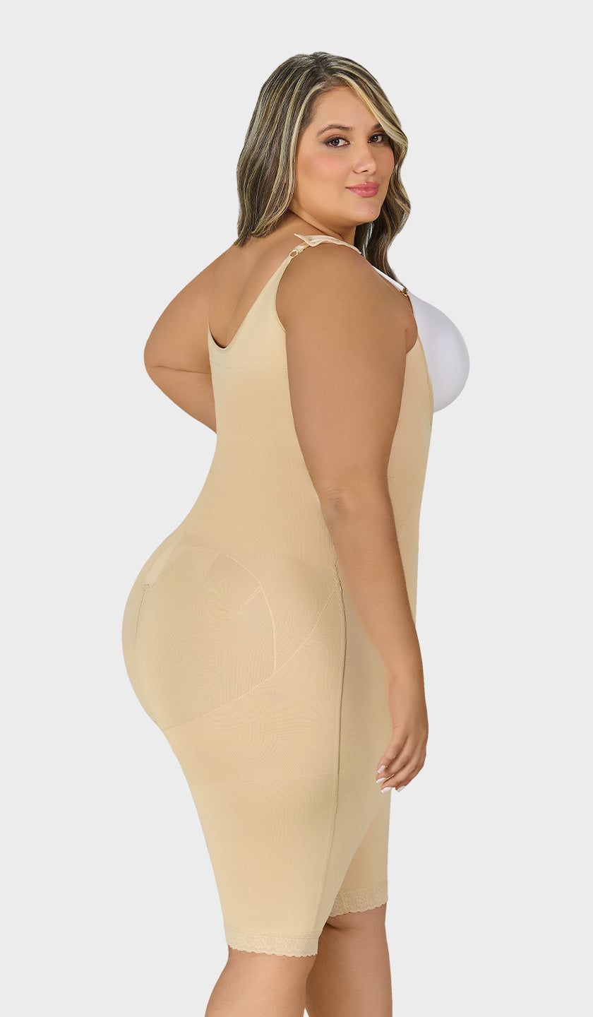 ボディ・フェイスケア BONDS  AirForce  cuddle Knee-Length Shapewear | Gentle Compression & Support | FAJAS