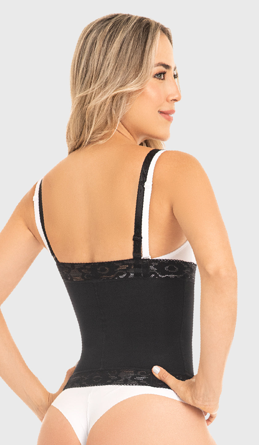 TOP CONTROL DE ABDOMEN STRAPLESS SILICONADO F0036