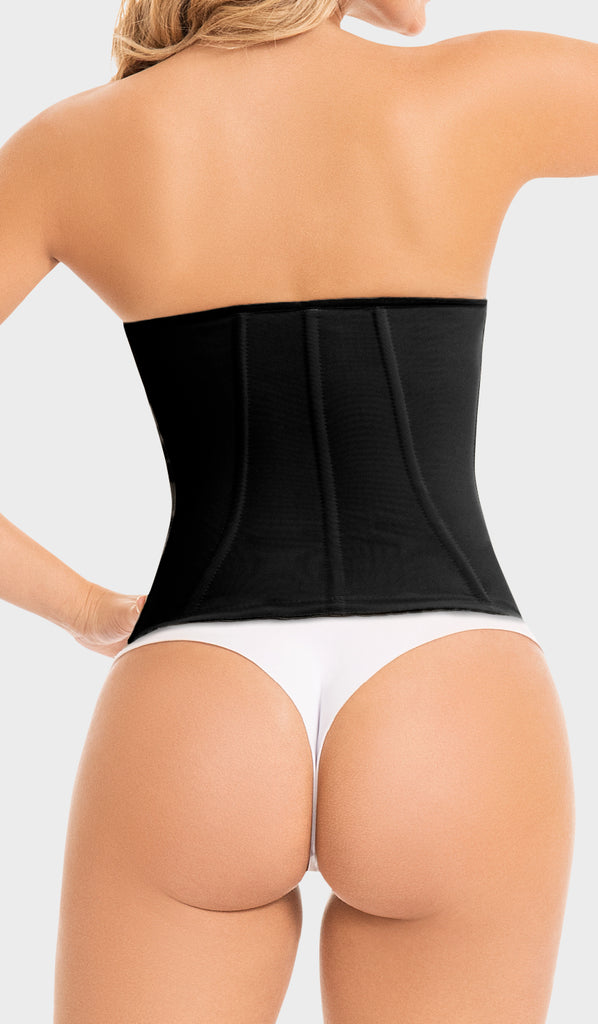 C4057 - WAIST TRAINER , STRAP LESS , FREE BUST,  COVERED BACK (7557332828382)