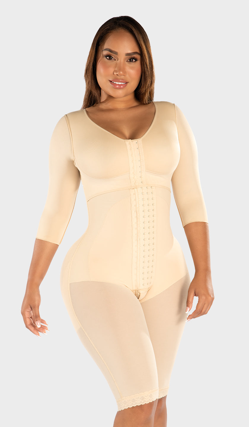 F-00471 -  Hourglass Faja with Sleeves & Bra