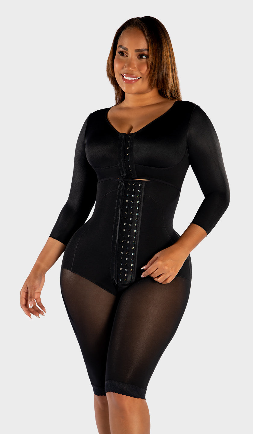 F-00471 -  Hourglass Faja with Sleeves & Bra