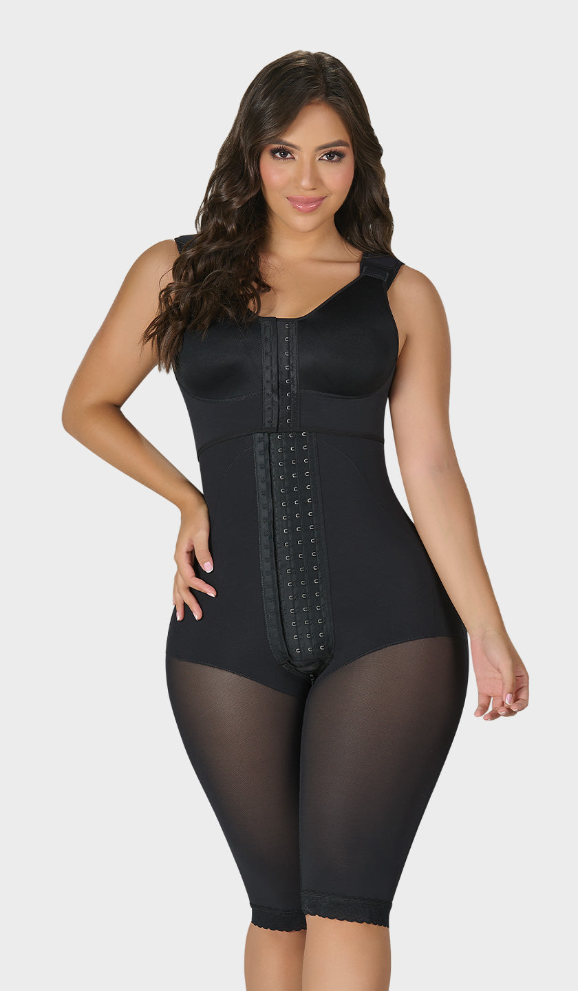 F00470 - HOURGLASS TYPE KNEE-LENGTH FAJA WITH BRA (8064034472158)