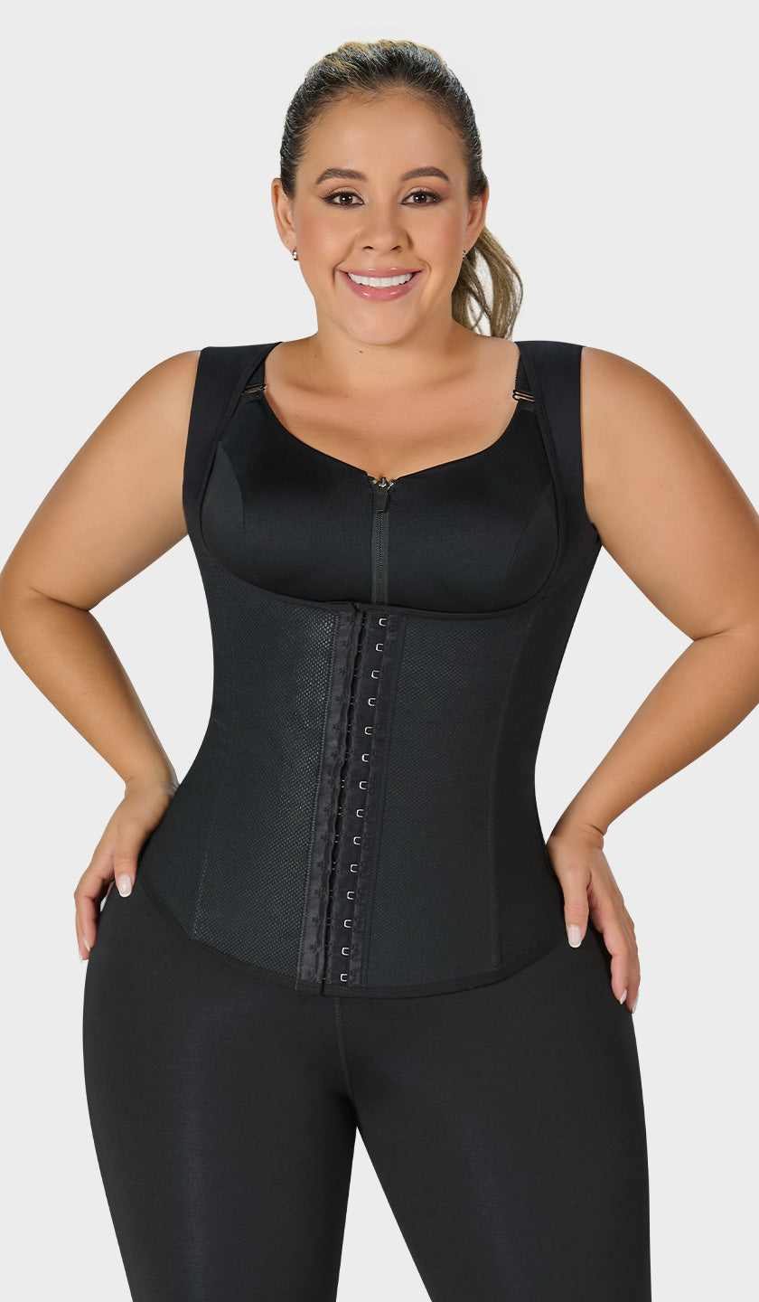 FL0555 - LATEX VEST WITH COVERED BACK (6757413519536)