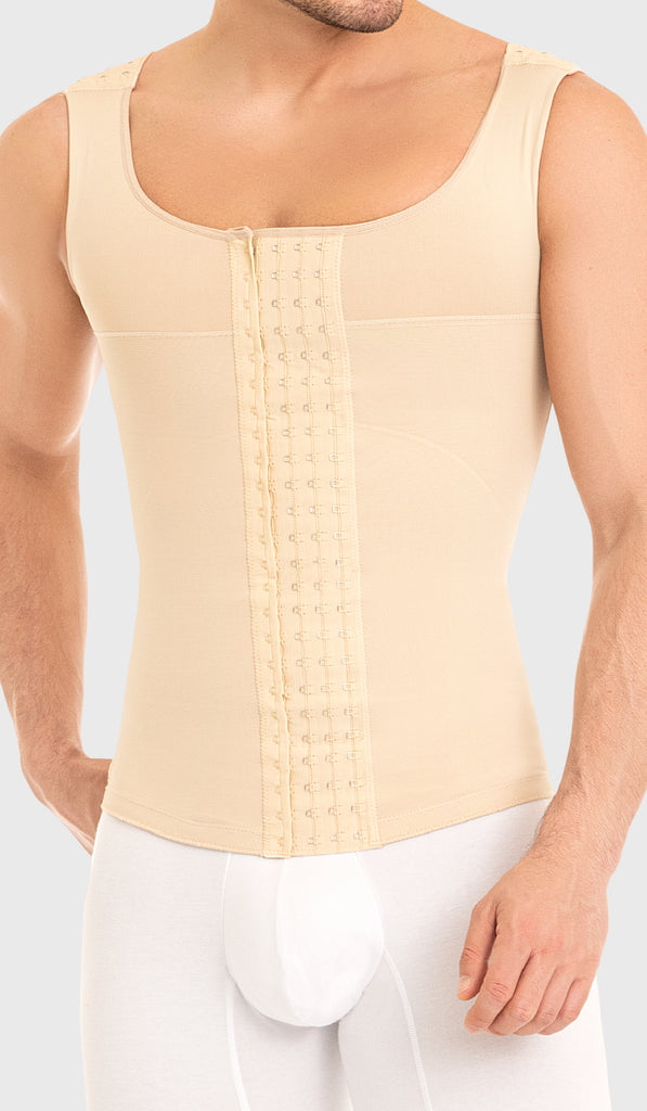 Fajas MYD 0060 Compression Vest Shirt Body Shaper for Men / Powernet