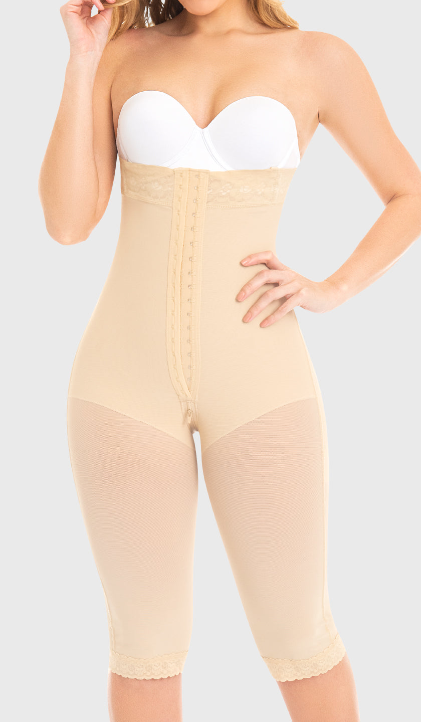 MARENA Recovery Compression Garments Chin Strap - Mid-Neck Support with  Hook & Loop Closure - Extra Large - Beige (FM100) 