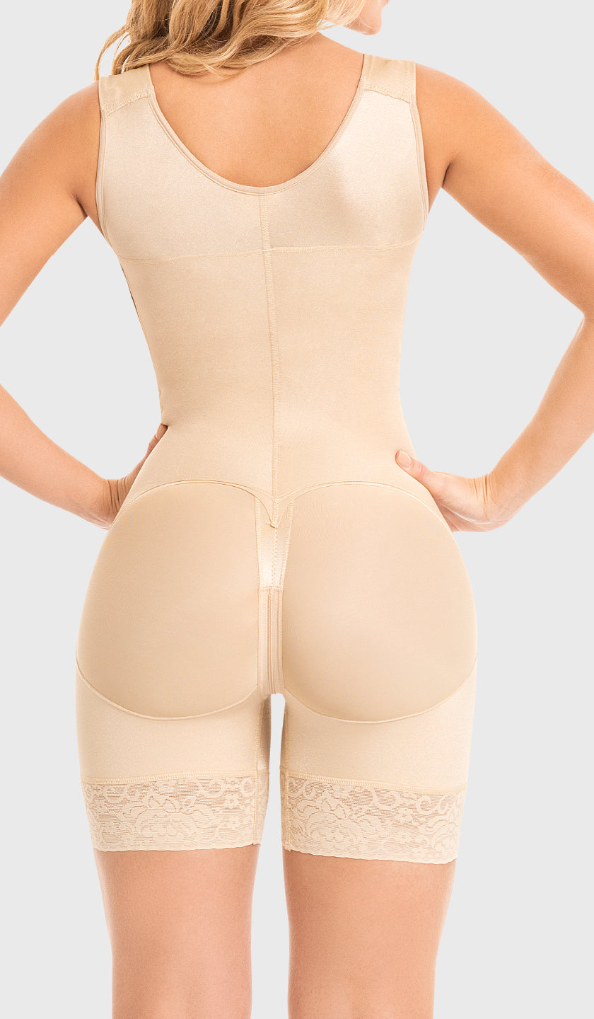 Fajas MYD 0066 Strapless Mid Thigh Body Shaper For Women – Melao
