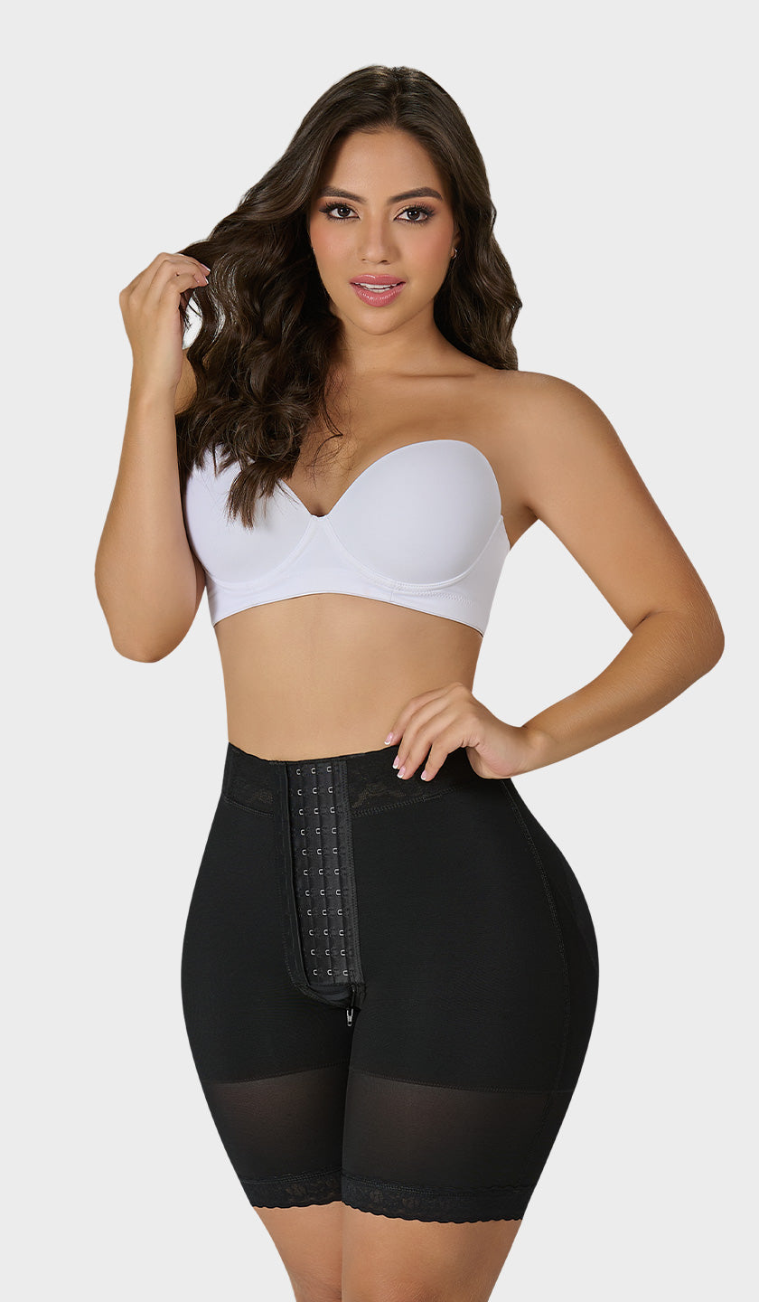 MYD Full Body Shapewear Shorts - Postpartum Girdle, Tummy Control, Butt Lifter, Open Bust, High Compression