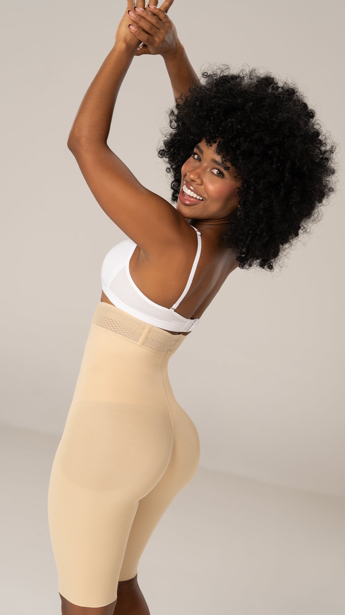 SXA-06313 Long-Leg, High-Waisted Shorts with Pre-Shaped Glutes