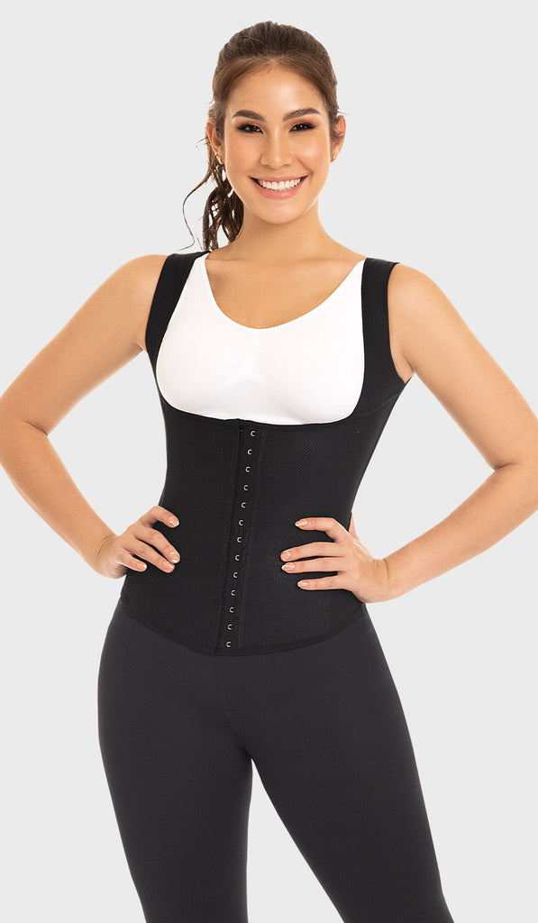 FL0555 - LATEX VEST WITH COVERED BACK (6757413519536)