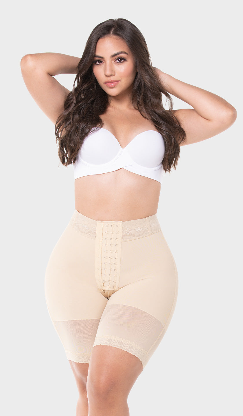 Fajas M&D 0312: Outline your silhouette with these fajas colombianas capri  shapewear shorts🔥 